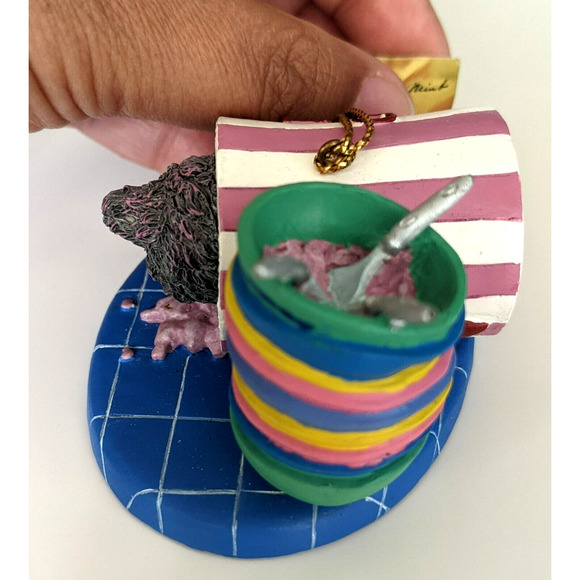 Vintage Gary Patterson LITTLE RASCAL Cat Ornament 2002 Ice Cream Danbury Mint - Picture 6 of 9